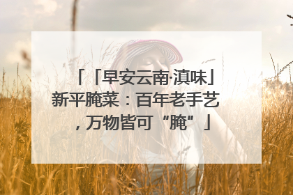 「早安云南·滇味」新平腌菜：百年老手艺，万物皆可“腌”