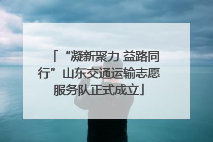 “凝新聚力 益路同行”山东交通运输志愿服务队正式成立