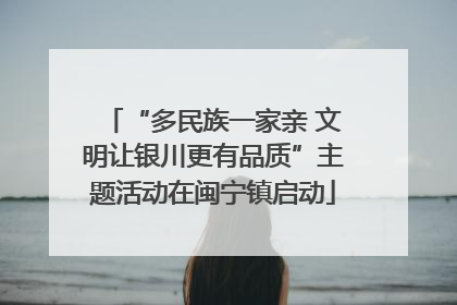 “多民族一家亲 文明让银川更有品质”主题活动在闽宁镇启动