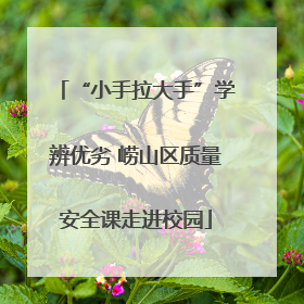 “小手拉大手”学辨优劣 崂山区质量安全课走进校园