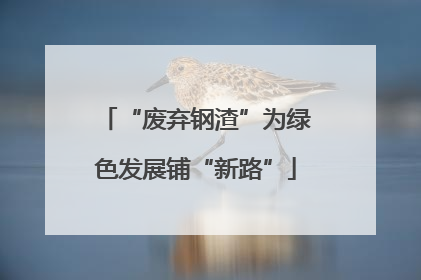 “废弃钢渣”为绿色发展铺“新路”