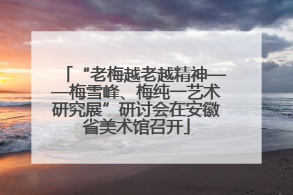 “老梅越老越精神——梅雪峰、梅纯一艺术研究展”研讨会在安徽省美术馆召开