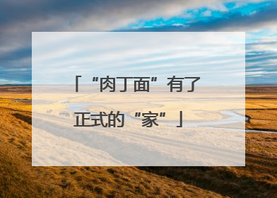 “肉丁面”有了正式的“家”