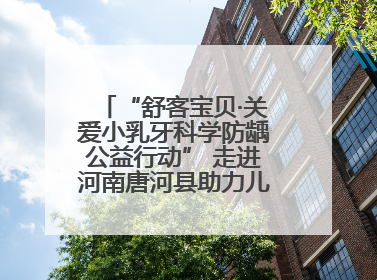 “舒客宝贝·关爱小乳牙科学防龋公益行动” 走进河南唐河县助力儿童口腔健康