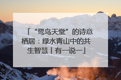 “鹭鸟天堂”的诗意栖居：绿水青山中的共生智慧丨有一说一