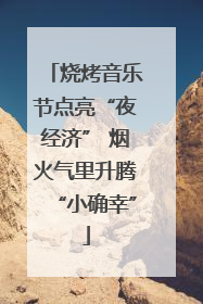 烧烤音乐节点亮“夜经济” 烟火气里升腾“小确幸”