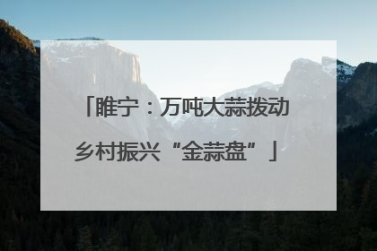 睢宁：万吨大蒜拨动乡村振兴“金蒜盘”