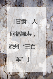 甘肃：人间福禄寿，凉州“三套车”
