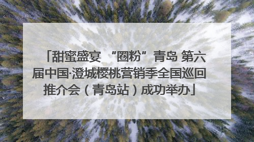 甜蜜盛宴 “圈粉”青岛 第六届中国·澄城樱桃营销季全国巡回推介会（青岛站）成功举办