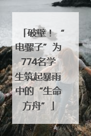 破壁！“电骡子”为774名学生筑起暴雨中的“生命方舟”