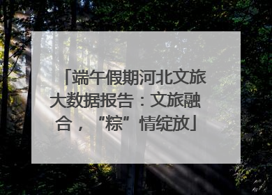 端午假期河北文旅大数据报告：文旅融合，“粽”情绽放