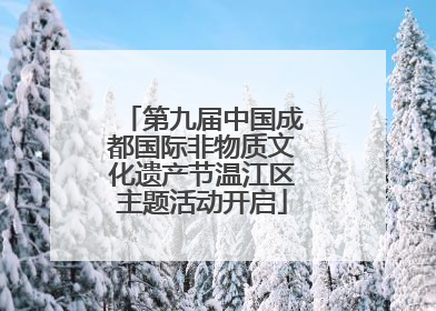 第九届中国成都国际非物质文化遗产节温江区主题活动开启