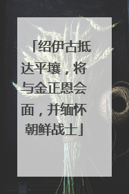 绍伊古抵达平壤，将与金正恩会面，并缅怀朝鲜战士