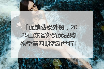 促销费稳外贸，2025山东省外贸优品购物季第四期活动举行
