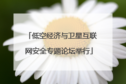 低空经济与卫星互联网安全专题论坛举行