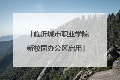 临沂城市职业学院新校园办公区启用