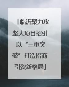临沂聚力攻坚大项目招引 以“三重突破”打造招商引资新格局