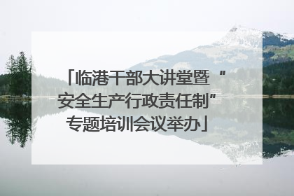 临港干部大讲堂暨“安全生产行政责任制”专题培训会议举办