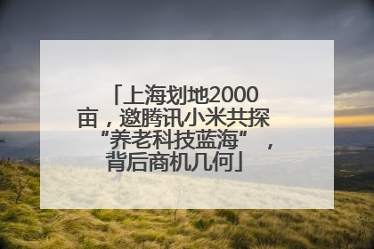 上海划地2000亩，邀腾讯小米共探“养老科技蓝海”，背后商机几何