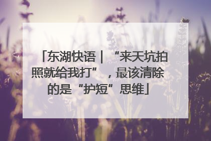 东湖快语｜“来天坑拍照就给我打”，最该清除的是“护短”思维