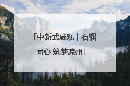中新武威观｜石榴同心 筑梦凉州