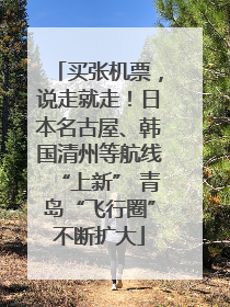 买张机票，说走就走！日本名古屋、韩国清州等航线“上新” 青岛“飞行圈”不断扩大