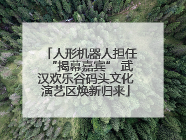 人形机器人担任“揭幕嘉宾” 武汉欢乐谷码头文化演艺区焕新归来