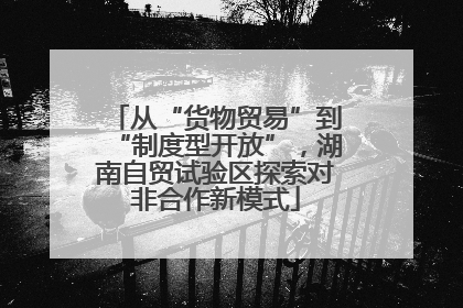 从“货物贸易”到“制度型开放”，湖南自贸试验区探索对非合作新模式