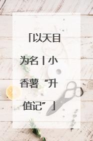 以天目为名丨小香薯“升值记”