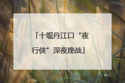 十堰丹江口“夜行侠”深夜鏖战