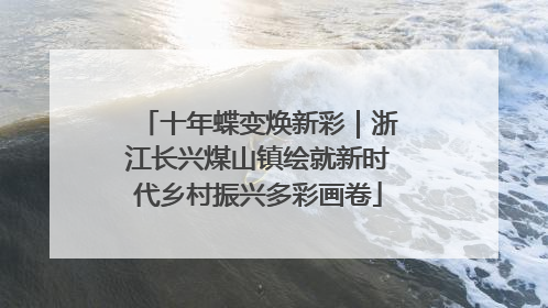 十年蝶变焕新彩｜浙江长兴煤山镇绘就新时代乡村振兴多彩画卷