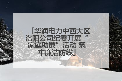 华润电力中西大区洛阳公司纪委开展“家庭助廉”活动 筑牢廉洁防线