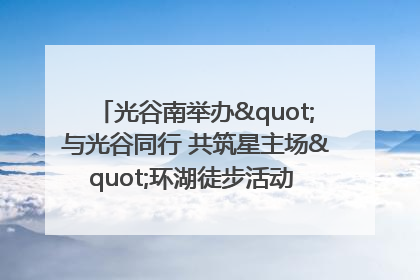 光谷南举办"与光谷同行 共筑星主场"环湖徒步活动 吸引500余名市民参与