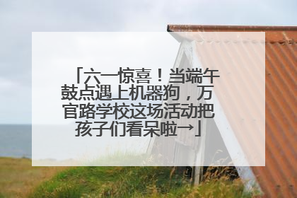 六一惊喜！当端午鼓点遇上机器狗，万官路学校这场活动把孩子们看呆啦→