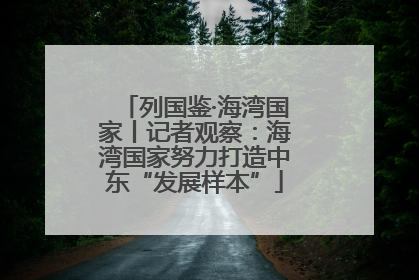 列国鉴·海湾国家丨记者观察：海湾国家努力打造中东“发展样本”