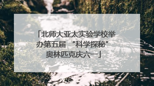 北师大亚太实验学校举办第五届 “科学探秘” 奥林匹克庆六一