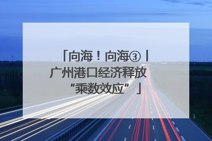 向海！向海③丨广州港口经济释放“乘数效应”