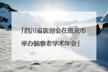 四川省医创会在南充市举办脑衰老学术年会