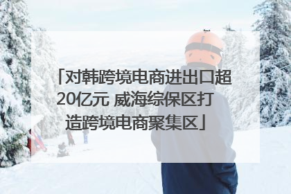 对韩跨境电商进出口超20亿元 威海综保区打造跨境电商聚集区