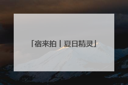 宿来拍丨夏日精灵