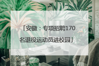 安徽：专项招聘170名退役运动员进校园