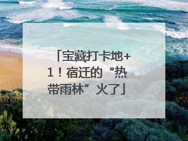 宝藏打卡地+1！宿迁的“热带雨林”火了