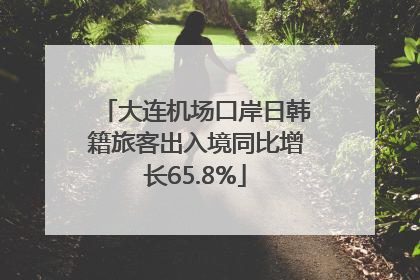 大连机场口岸日韩籍旅客出入境同比增长65.8%