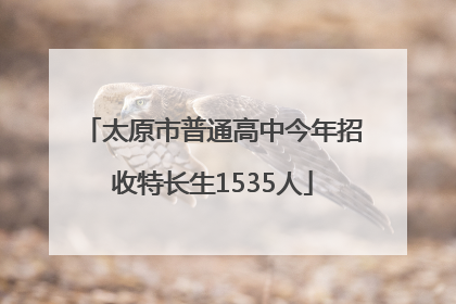 太原市普通高中今年招收特长生1535人