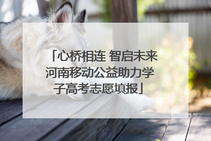 心桥相连 智启未来 河南移动公益助力学子高考志愿填报