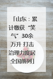 山东：累计缴获“笑气”30余万升 打击治理力度居全国前列