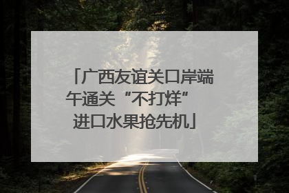 广西友谊关口岸端午通关“不打烊” 进口水果抢先机
