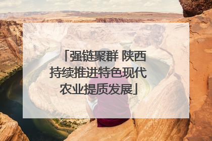 强链聚群 陕西持续推进特色现代农业提质发展
