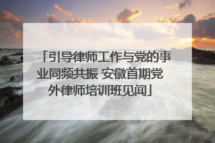 引导律师工作与党的事业同频共振 安徽首期党外律师培训班见闻