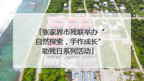 张家界市残联举办“自然探索，手作成长”助残日系列活动